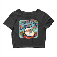 Daphne Christmas Naughty List Funny Santa Xmas Holiday Crop Top | Artistshot