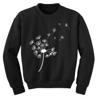 Dandelion Blowing Away In The Wind Into The Sky Art Youth Sweatshirt | Artistshot