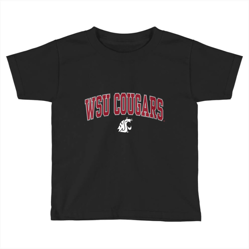 Womens Washington State Cougars Womens Arch Over Dark Heather V Neck T Toddler T-shirt by cm-arts | Artistshot