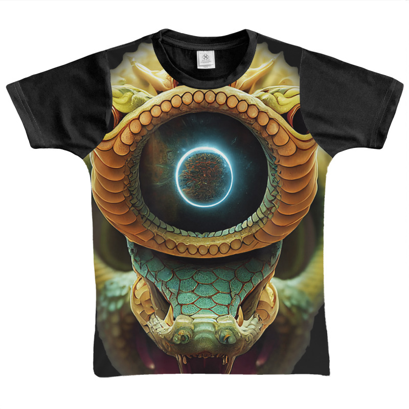 Serpentine Water A Monster Huge Eyes Halloween Mythical Graphic Youth T-shirt | Artistshot