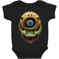 Serpentine Water A Monster Huge Eyes Halloween Mythical Baby Bodysuit | Artistshot