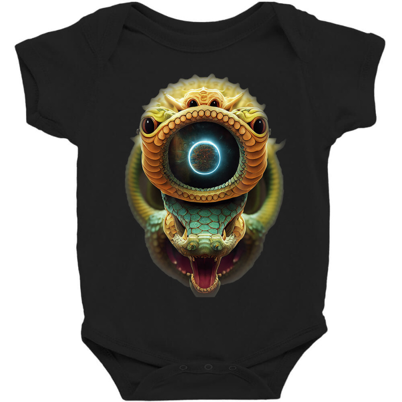 Serpentine Water A Monster Huge Eyes Halloween Mythical Baby Bodysuit | Artistshot