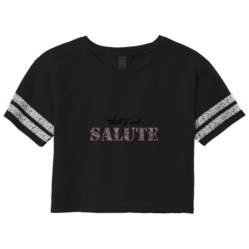 Stand Up And Salute Scorecard Crop Tee by JosephVanlandingham | Artistshot