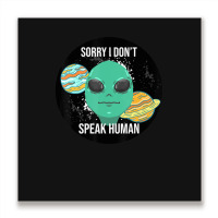 Alien Outer Space Et Extraterrestrial Galaxy Metal Print Square | Artistshot