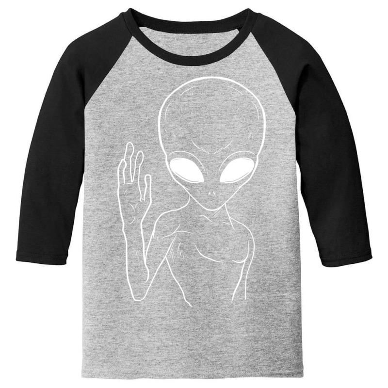 Alien Outer Space Extraterrestrial Alien Youth 3/4 Sleeve | Artistshot