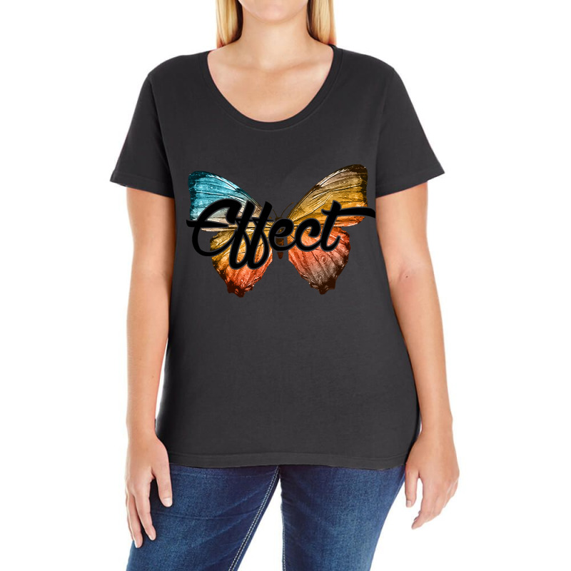 Butterfly Effect Butterfly Effect Ladies Curvy T-Shirt by capegatorade | Artistshot