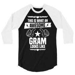 Awesome Gram Looks Like 3/4 Sleeve Shirt | Artistshot