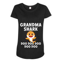 Womens Pinkfong Grandma Shark Official Maternity Scoop Neck T-shirt | Artistshot