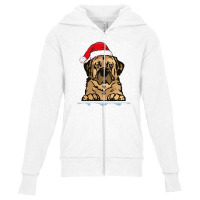 Anatolian Shepherd Dog Christmas Santa Hat Matching Family Long Sleeve Youth Zipper Hoodie | Artistshot