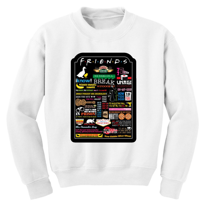 Friends Quote's Youth Sweatshirt | Artistshot