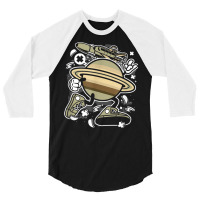 Funny Science Space Planet Pluto 3/4 Sleeve Shirt | Artistshot