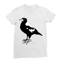 Magpie, Australian Bird Ladies Fitted T-shirt | Artistshot