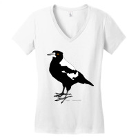 Magpie, Australian Bird Women's V-neck T-shirt | Artistshot