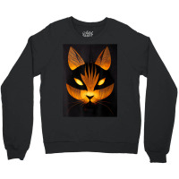 Halloween Cat   Spooky Kitty   Creepy Halloween Party Crewneck Sweatshirt | Artistshot