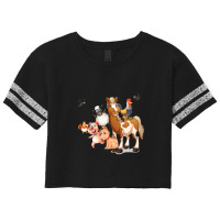 Cartoon Animals Anime Scorecard Crop Tee | Artistshot