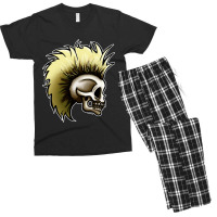 Punk Skull (bleach Blonde Version) Men's T-shirt Pajama Set | Artistshot