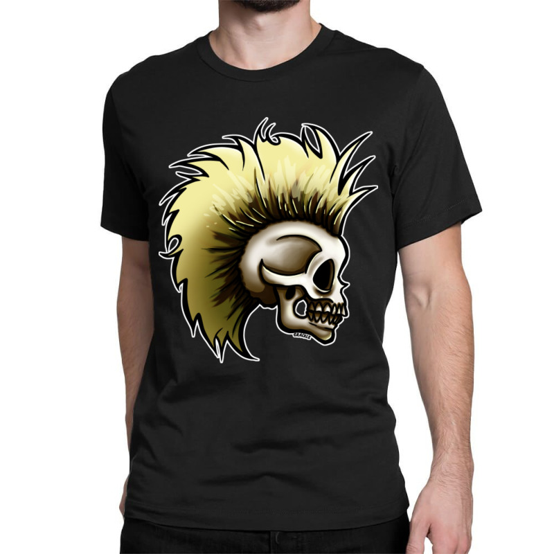 Punk Skull (bleach Blonde Version) Classic T-shirt | Artistshot