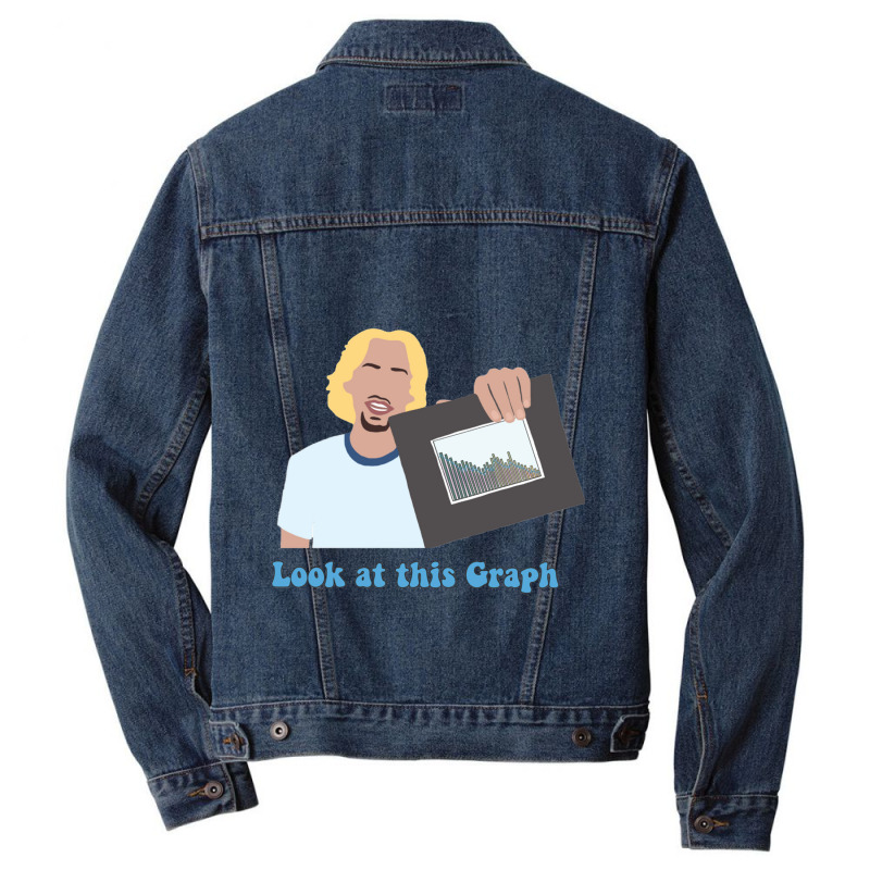 Look At This Graph Vine Men Denim Jacket | Artistshot