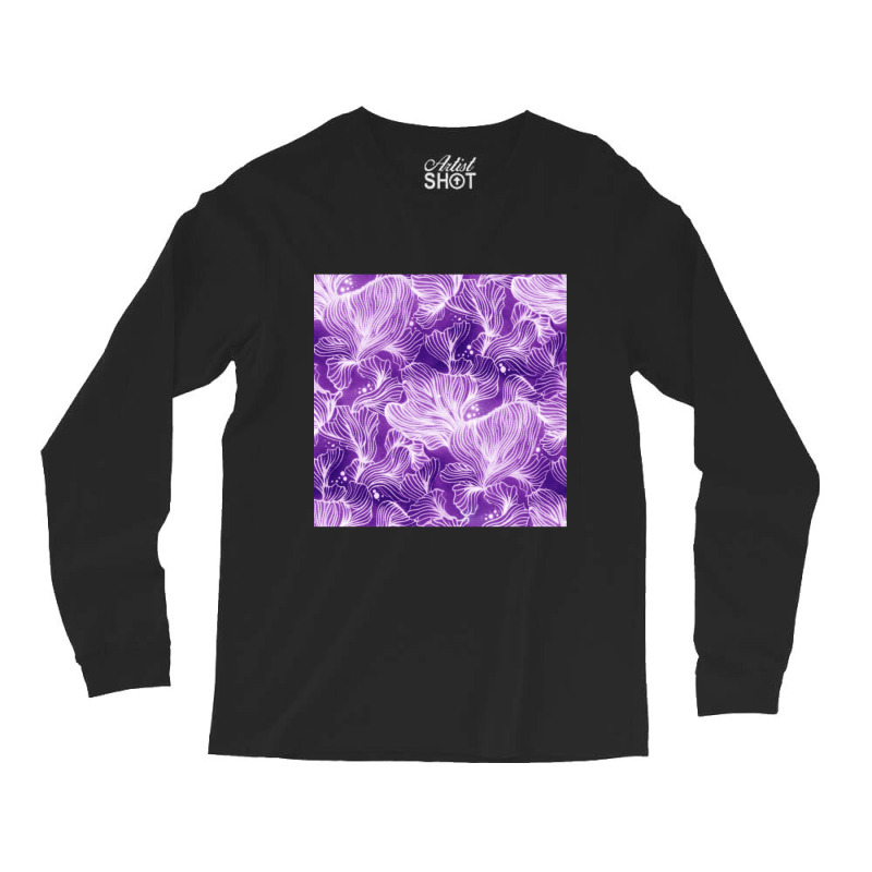 Purple Shibori Corals Long Sleeve Shirts | Artistshot