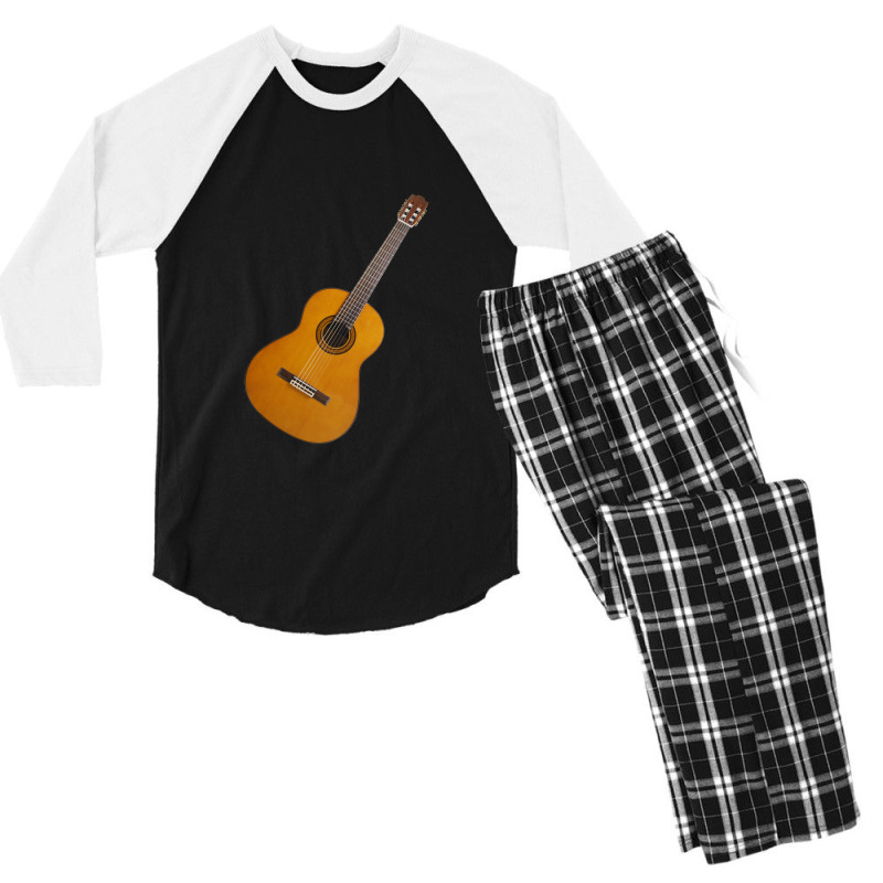 Vintage Guitar Instrument Men's 3/4 Sleeve Pajama Set by KristieDavis | Artistshot