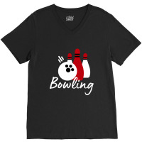 Bowling V-neck Tee | Artistshot