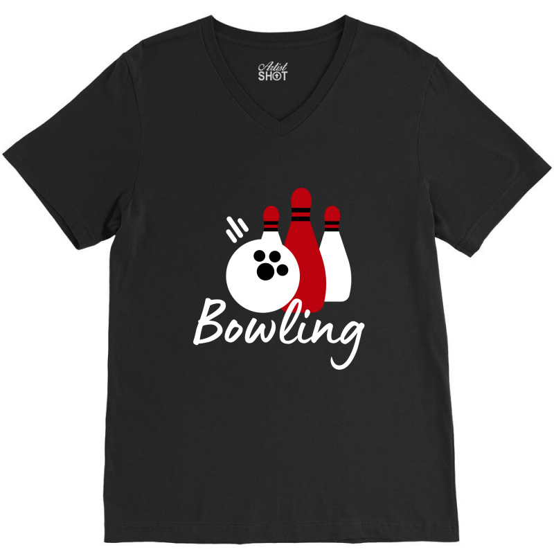 Bowling V-Neck Tee by BELLINI | Artistshot