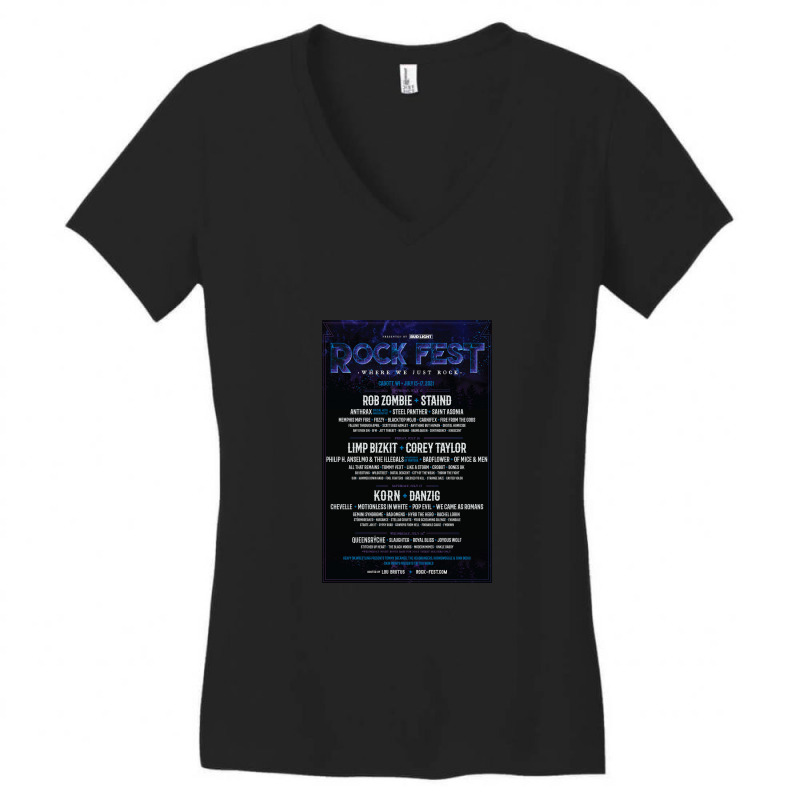 Rock Festival Women's V-Neck T-Shirt by kamuro870707 | Artistshot