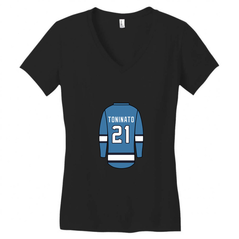 Dominic Toninato Alternate Jersey Women's V-Neck T-Shirt by RoxannUhlich | Artistshot