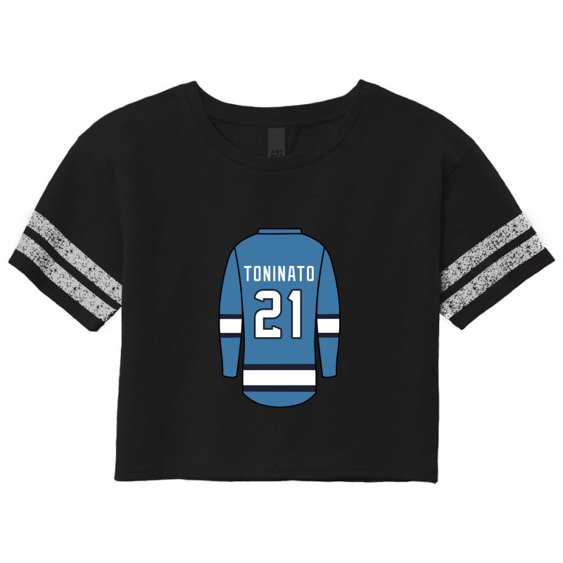 Dominic Toninato Alternate Jersey Scorecard Crop Tee by RoxannUhlich | Artistshot