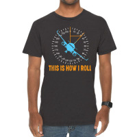 This Is How I Roll Airplane Pilot Shirt Aviation Vintage T-shirt | Artistshot