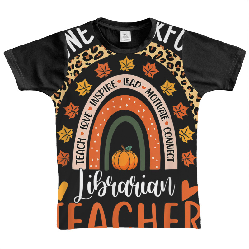 Thankful Librarian Teacher Thanksgiving Library Read Teacher Graphic Youth T-shirt by Prismatic | Artistshot