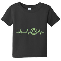 Soberiety Life Love Heartbeat Addiction Recovery Baby Tee | Artistshot