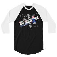 Syringomyelia Fighter Syringomyelia Awareness - Ho Ho Hope Cure Christ 3/4 Sleeve Shirt | Artistshot