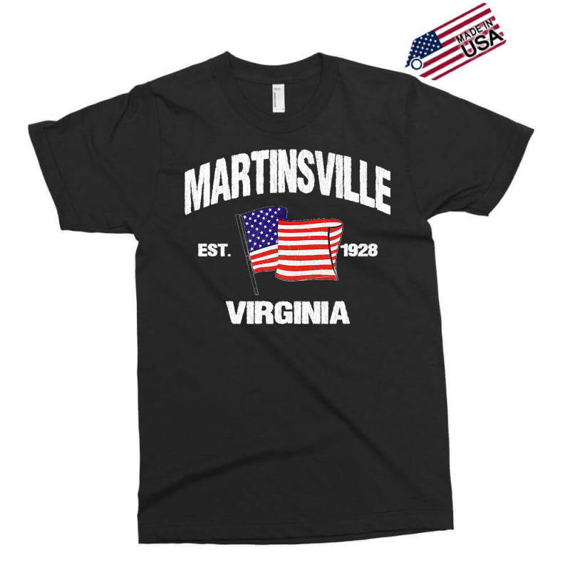 Martinsville Virginia Va Usa Stars & Stripes Vintage Style Premium Exclusive T-shirt | Artistshot