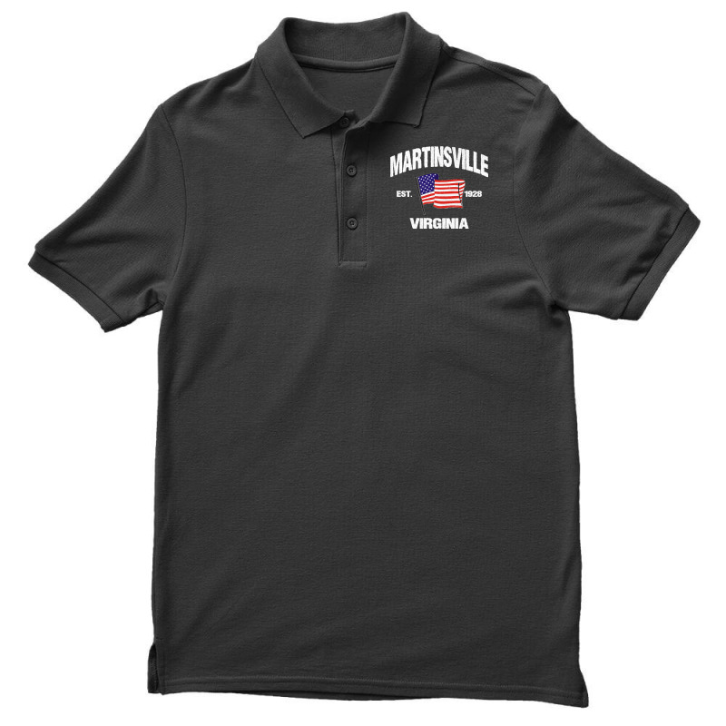 Martinsville Virginia Va Usa Stars & Stripes Vintage Style Premium Men's Polo Shirt | Artistshot