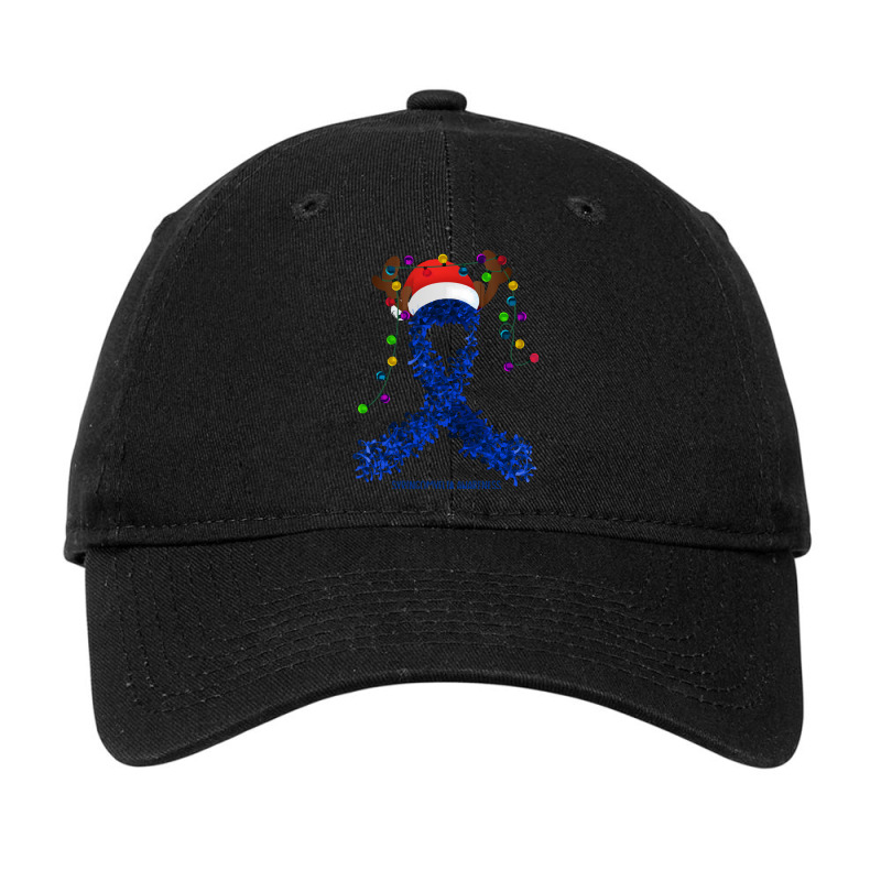 Syringomyelia Fighter Syringomyelia Awareness - Ribbon Santa Hat Chris Adjustable Cap | Artistshot