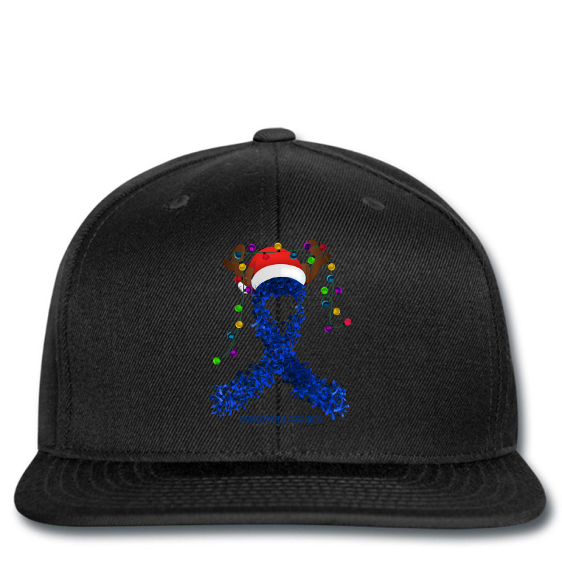 Syringomyelia Fighter Syringomyelia Awareness - Ribbon Santa Hat Chris Printed Hat | Artistshot