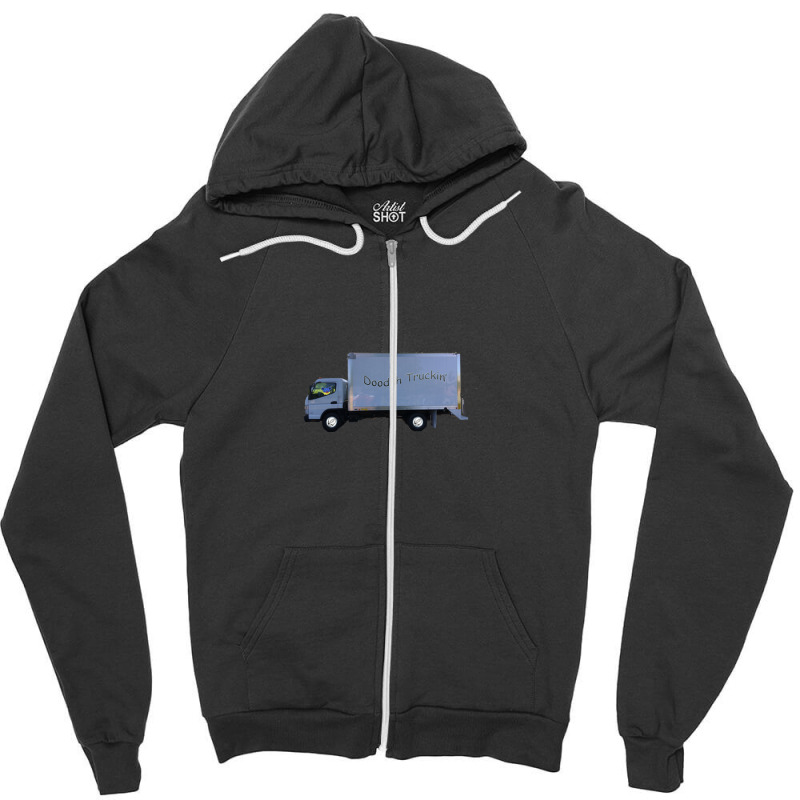 Doodah Trucking Company Zipper Hoodie by cm-arts | Artistshot