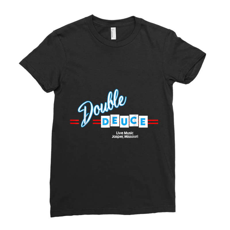 Double Deuces Roadhouse T Shirt Ladies Fitted T-Shirt by cm-arts | Artistshot