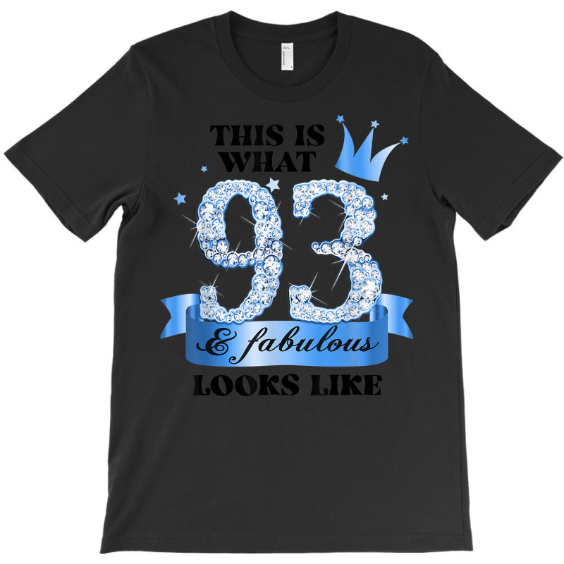 93 & Fabulous I Blue White Party Group Candid Photo Outfit T-shirt | Artistshot