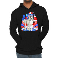 Poodle Dog Standard Poodle Dog Merica 4th Of July American 284 Lightweight Hoodie | Artistshot