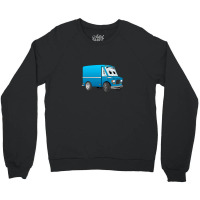 Blue Mini Van Cartoon Crewneck Sweatshirt | Artistshot