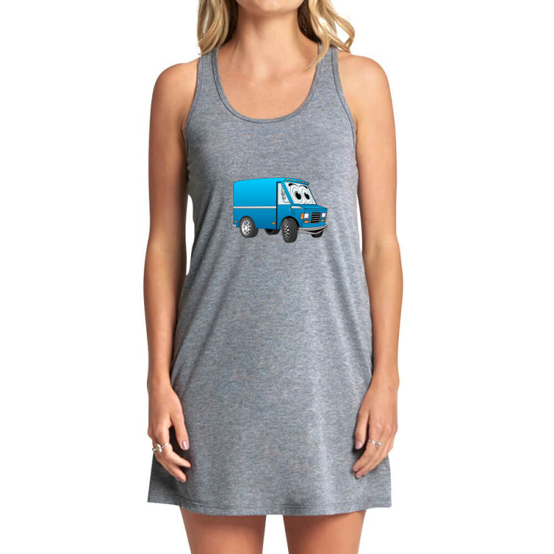 Blue Mini Van Cartoon 1 Tank Dress by RichardLopez | Artistshot