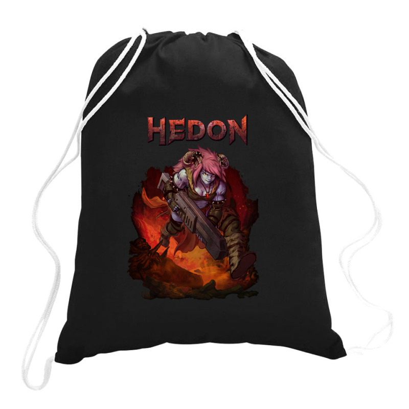 Hedon Original Cover Art (clothing Splash) Drawstring Bags | Artistshot