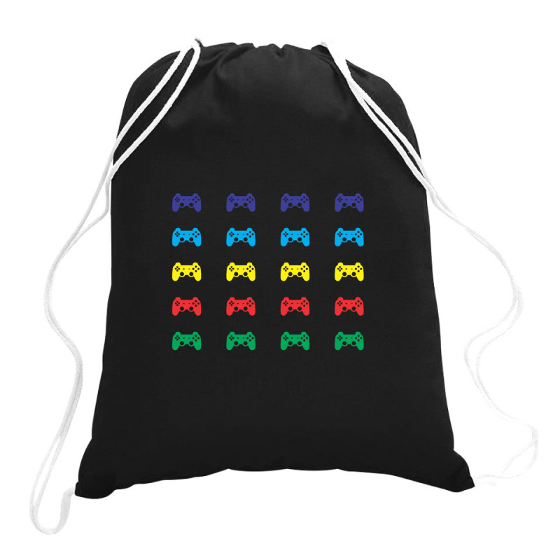 Game Controller Mini Set Drawstring Bags by HeatherThomas | Artistshot