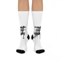 Running Is In My Dna Biology Motivation Genetics Workout Crew Socks | Artistshot