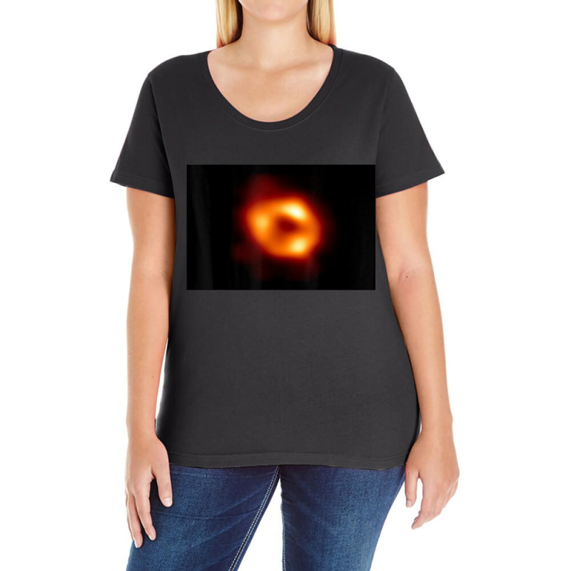 First Image Of Black Hole In Our Milky Way Galaxy 2022 Ladies Curvy T-Shirt by IsabelConstance | Artistshot