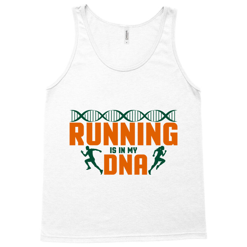 Running Is In My Dna Biology Motivation Genetics Workout Tank Top | Artistshot