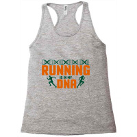 Running Is In My Dna Biology Motivation Genetics Workout Racerback Tank | Artistshot