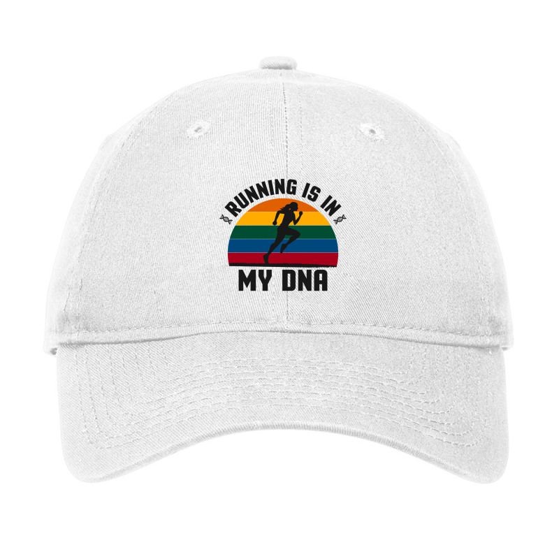 Running Is In My Dna Biology Motivation Genetics Workout Classic Adjustable Cap | Artistshot